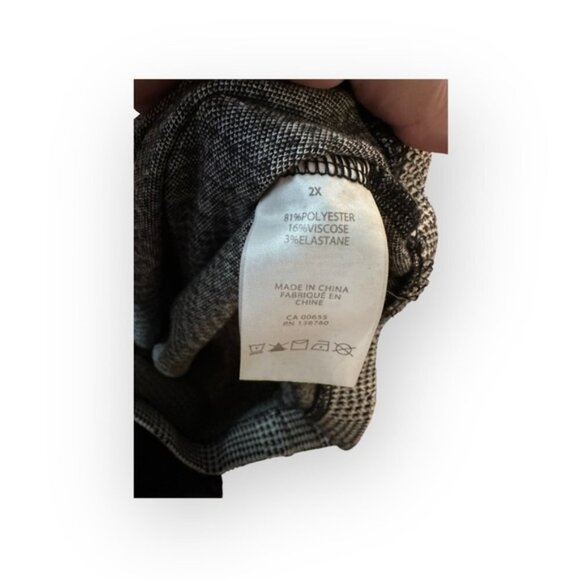 Women’s Kate & Leo Houndstooth Pull on Pants XXL 2XL - Picture 3 of 6